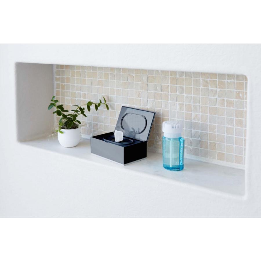 ウェットシートケース 山崎実業 Veil 詰め替え用ウェットシートケース YAMAZAKI ヴェール ブラック |  | 03