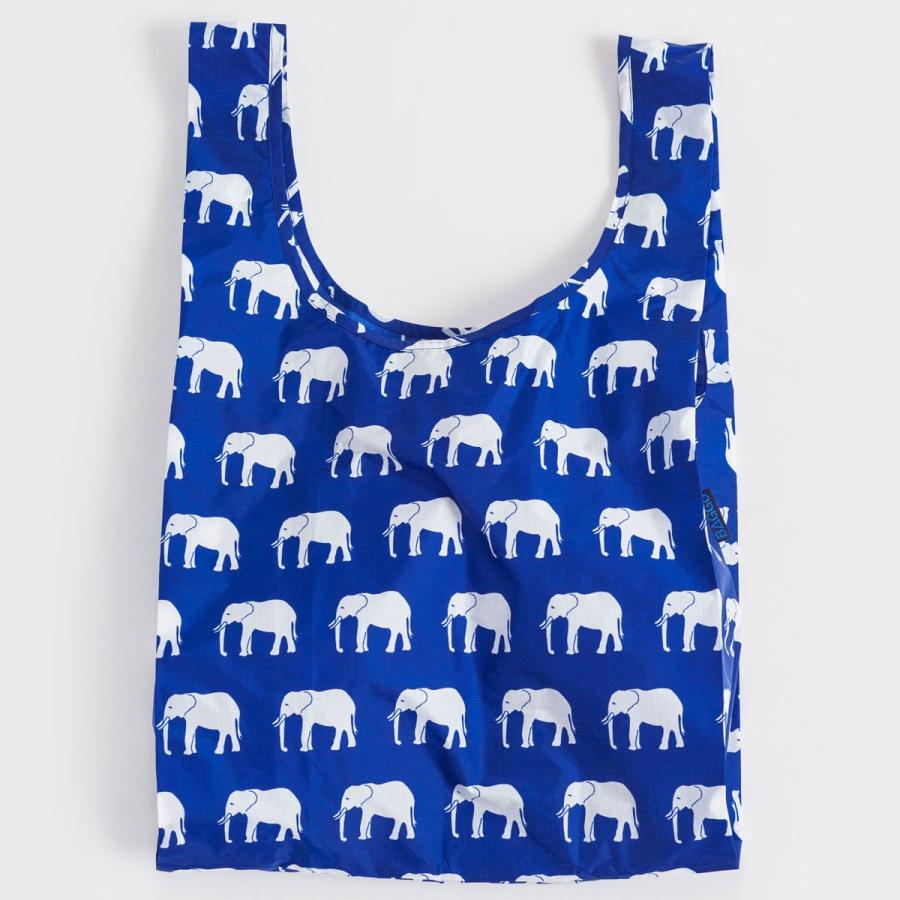 2500円以上で送料無料 エコバッグ Baggu Standard Baggu イラスト バグゥ スタンダード バグゥ エレファント ブルー Back 通販 Yahoo ショッピング