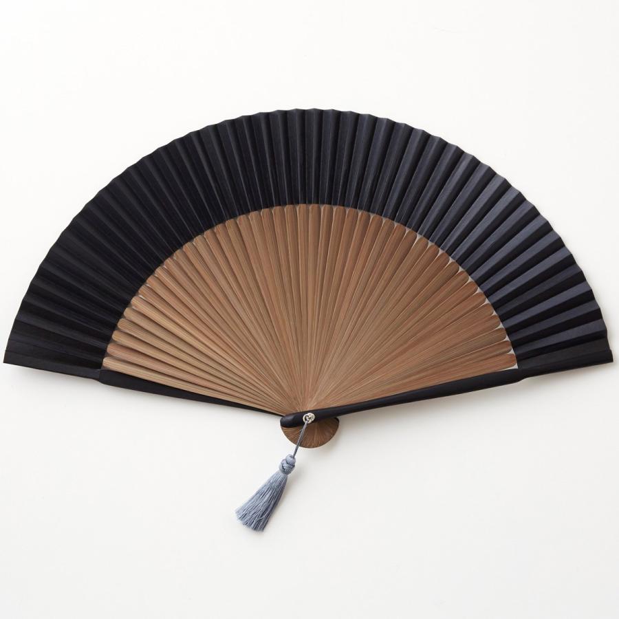 扇子 WDH 京扇子 ダブリューディーエイチ 扇子袋セット 黒 | 