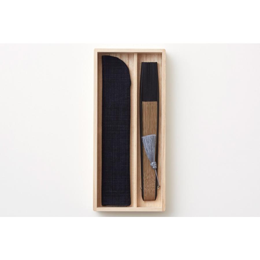 扇子 WDH 京扇子 ダブリューディーエイチ 扇子袋セット 黒 |  | 02