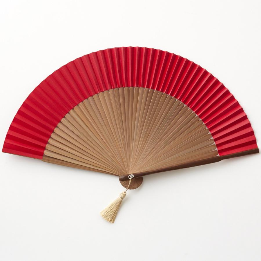 扇子 WDH 京扇子 ダブリューディーエイチ 扇子袋セット 赤 | 