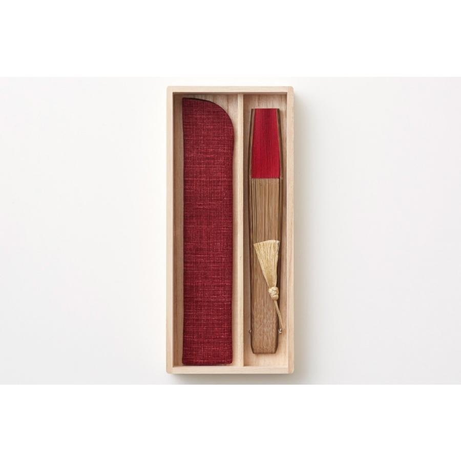 扇子 WDH 京扇子 ダブリューディーエイチ 扇子袋セット 赤 |  | 02