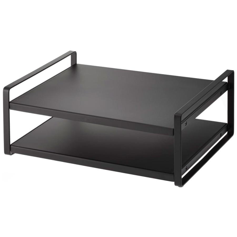 キッチン収納 山崎実業 正規品 TOWER タワー レンジ上ラック 収納ラック  ブラック | tower | 01