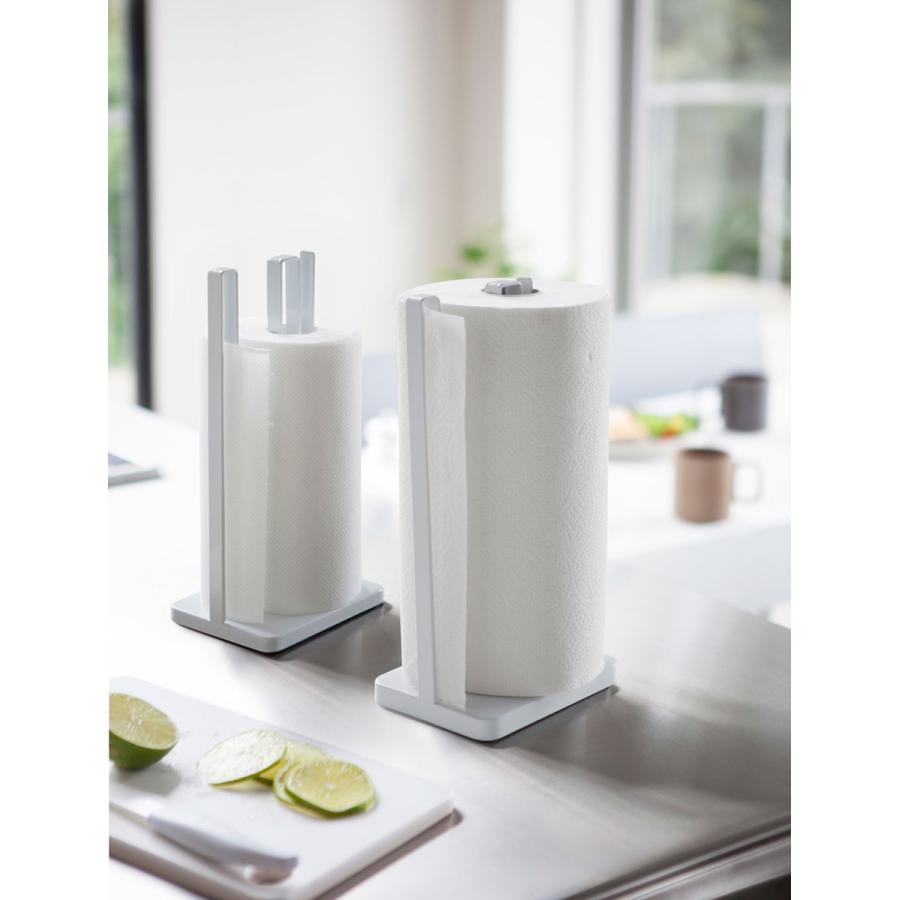 キッチンペーパーホルダー 山崎実業 正規品 TOWER タワー 片手で切れるキッチンペーパーホルダー キッチンペーパー収納  ホワイト | tower | 02