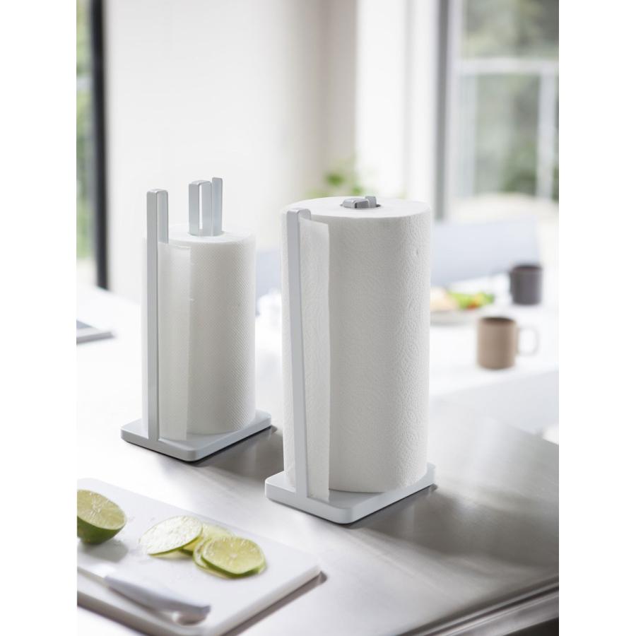 キッチンペーパーホルダー 山崎実業 正規品 TOWER タワー 片手で切れるキッチンペーパーホルダー キッチンペーパー収納  ホワイト | tower | 05