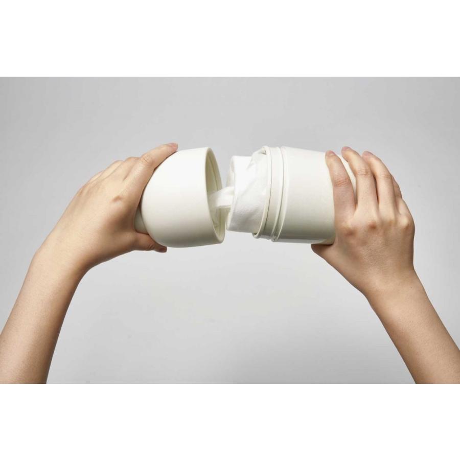 ウェットシートケース ideaco モチビン おしゃれ イデアコ ロールウェットティッシュ専用容器 Mochi Bin ライトブルー |  | 03