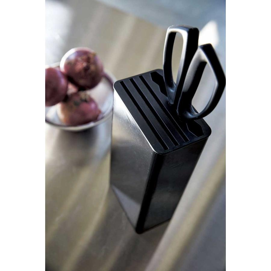 包丁スタンド 山崎実業 TOWER キッチンナイフ＆ハサミスタンド おしゃれ YAMAZAKI タワー ブラック |  | 02