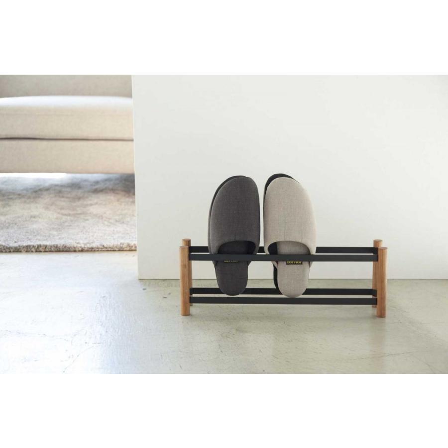 スリッパラック 山崎実業 PLAIN スリッパラック ワイド おしゃれ YAMAZAKI プレーンエントランスシリーズ ブラック |  | 03