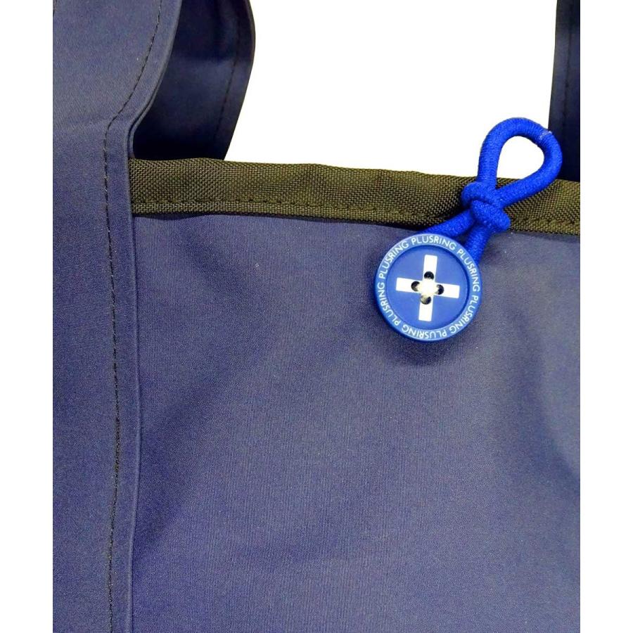 トートバッグ +RING 撥水トートバッグ Mサイズ おしゃれ プラスリング レディーストート Sr.158 ネイビー |  | 04