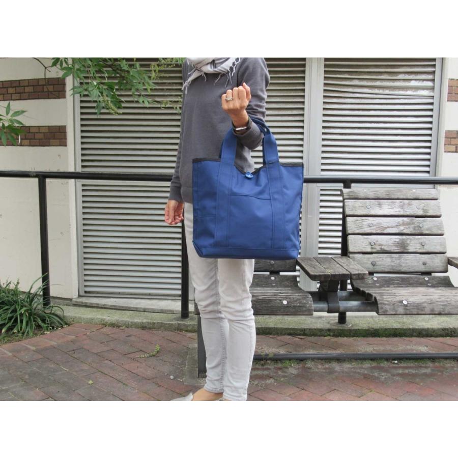 トートバッグ +RING 撥水トートバッグ Mサイズ おしゃれ プラスリング レディーストート Sr.158 ネイビー |  | 05