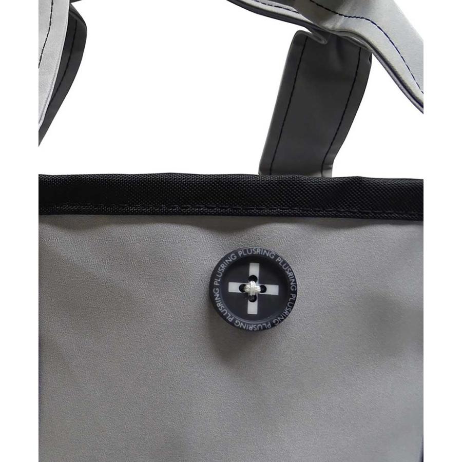 トートバッグ +RING 撥水トートバッグ Mサイズ おしゃれ プラスリング レディーストート Sr.86 グレー |  | 04