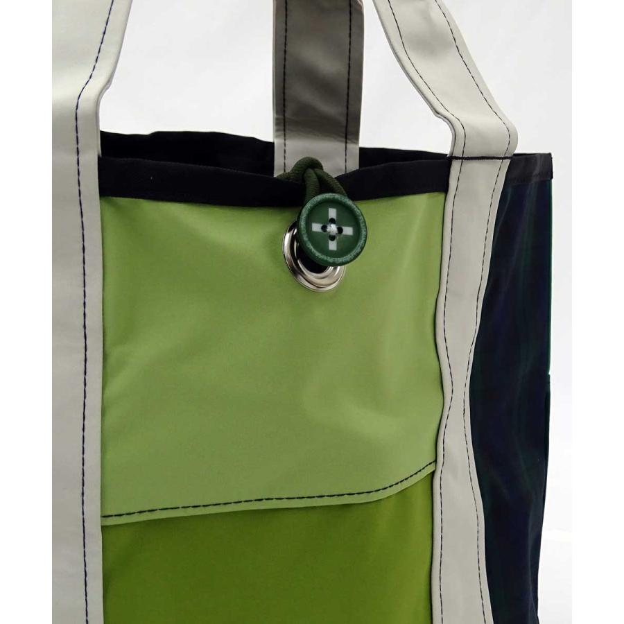 トートバッグ +RING 撥水トートバッグ Mサイズ おしゃれ プラスリング レディーストート Sr.106 グリーン |  | 04