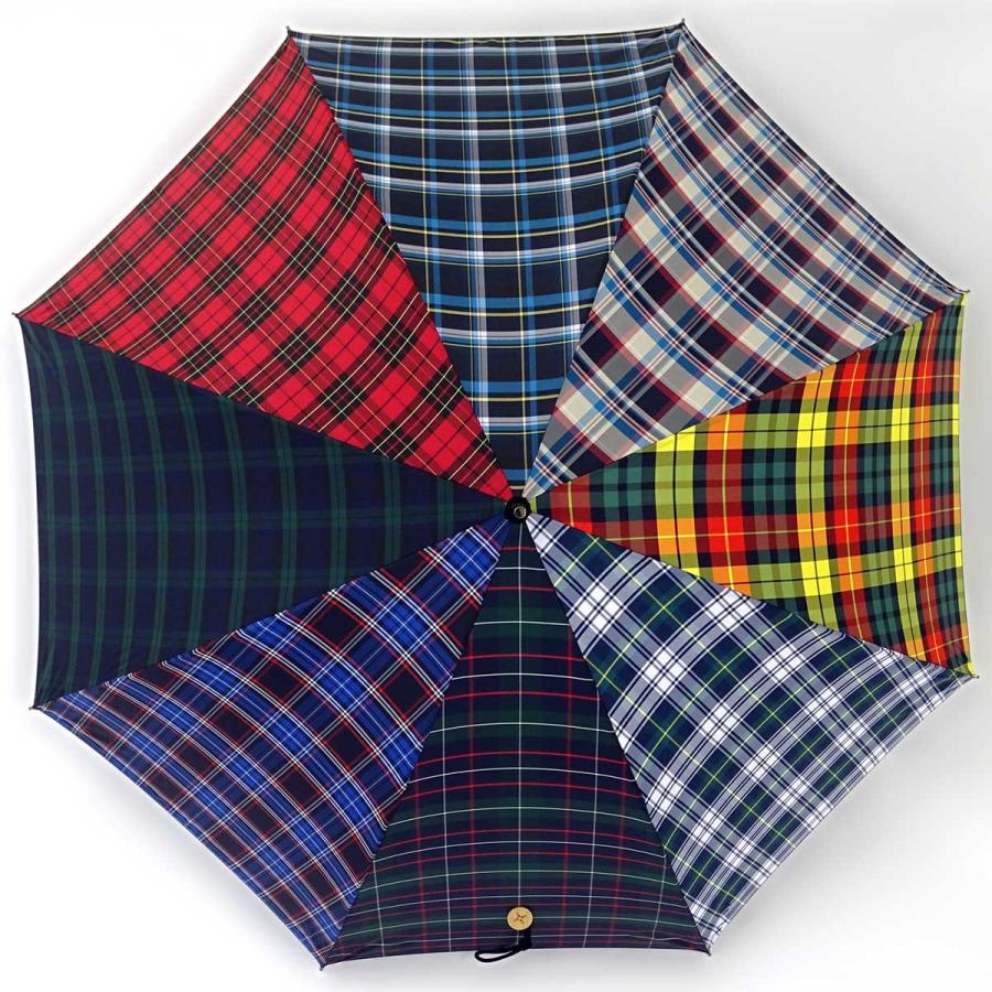 傘 +RING coco 65cm メンズ おしゃれ プラスリング 長傘 男性用 T612 タータンチェック | 
