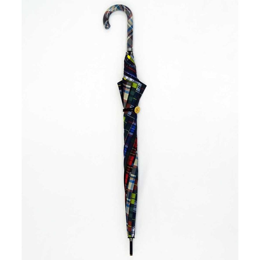 傘 +RING coco 65cm メンズ おしゃれ プラスリング 長傘 男性用 T612 タータンチェック |  | 04