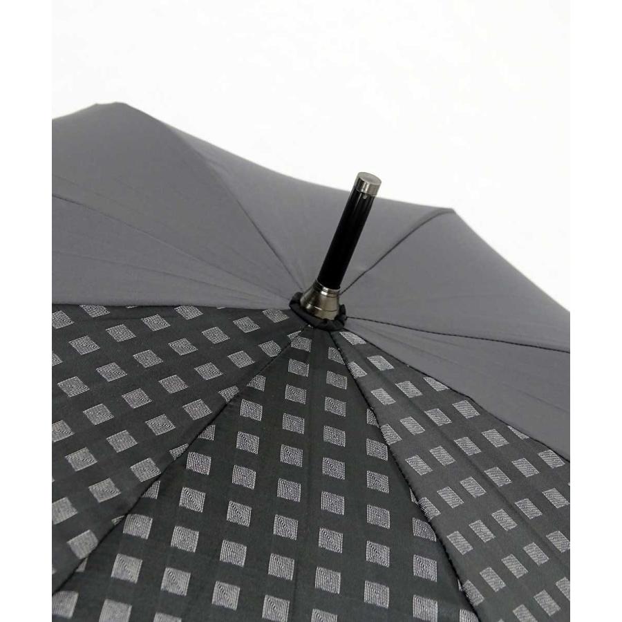 傘 +RING coco 65cm メンズ おしゃれ プラスリング 長傘 男性用 T526 グレー ブラック |  | 02