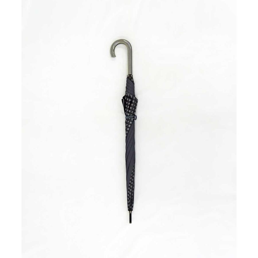 傘 +RING coco 65cm メンズ おしゃれ プラスリング 長傘 男性用 T526 グレー ブラック |  | 04