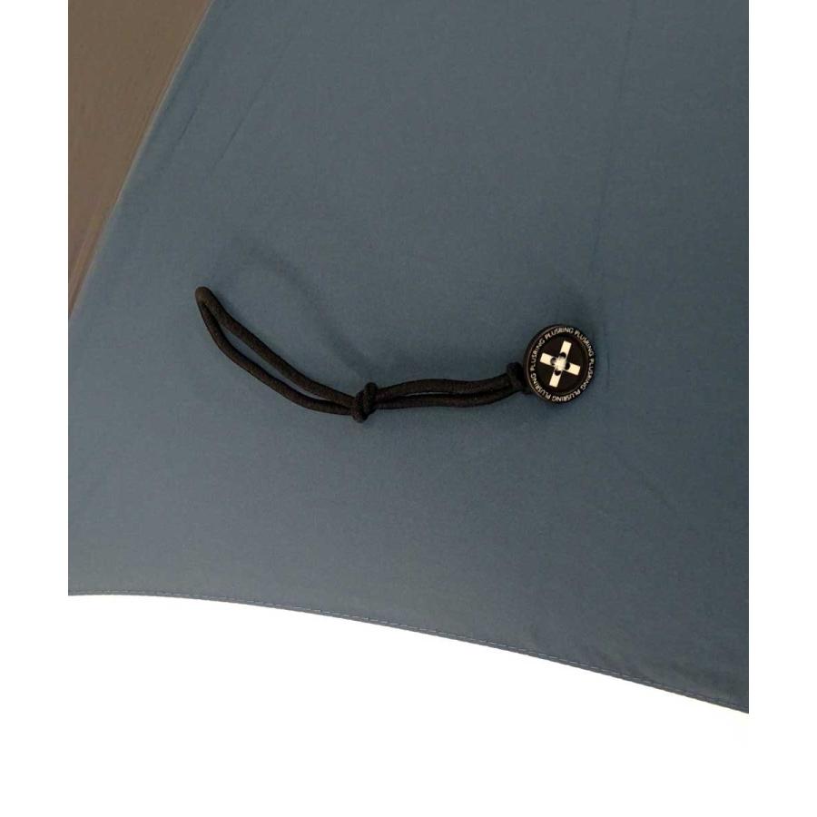 傘 +RING coco 65cm メンズ おしゃれ プラスリング 長傘 男性用 T522 ギンガムチェック ネイビー ブルー |  | 03