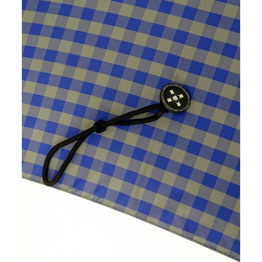 傘 +RING coco 65cm メンズ おしゃれ プラスリング 長傘 男性用 T281 ギンガムチェック オレンジ ブルー |  | 03