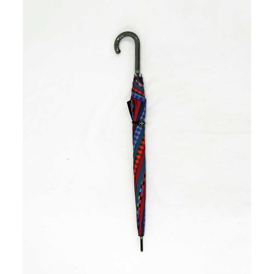 傘 +RING coco 65cm メンズ おしゃれ プラスリング 長傘 男性用 T281 ギンガムチェック オレンジ ブルー |  | 04