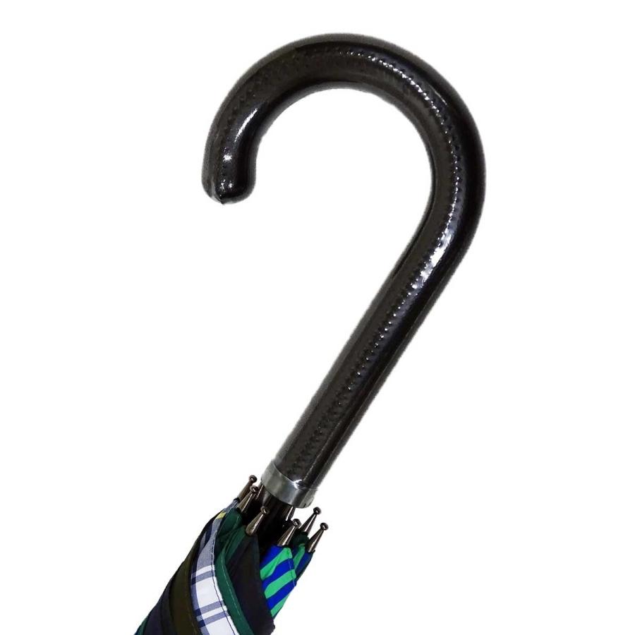 傘 +RING coco 65cm メンズ おしゃれ プラスリング 長傘 男性用 T282 タータンチェック グリーン |  | 05