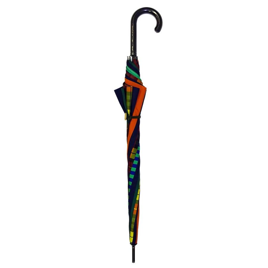 傘 +RING coco 65cm メンズ おしゃれ プラスリング 長傘 男性用 T284 タータンチェック グリーン オレンジ |  | 04