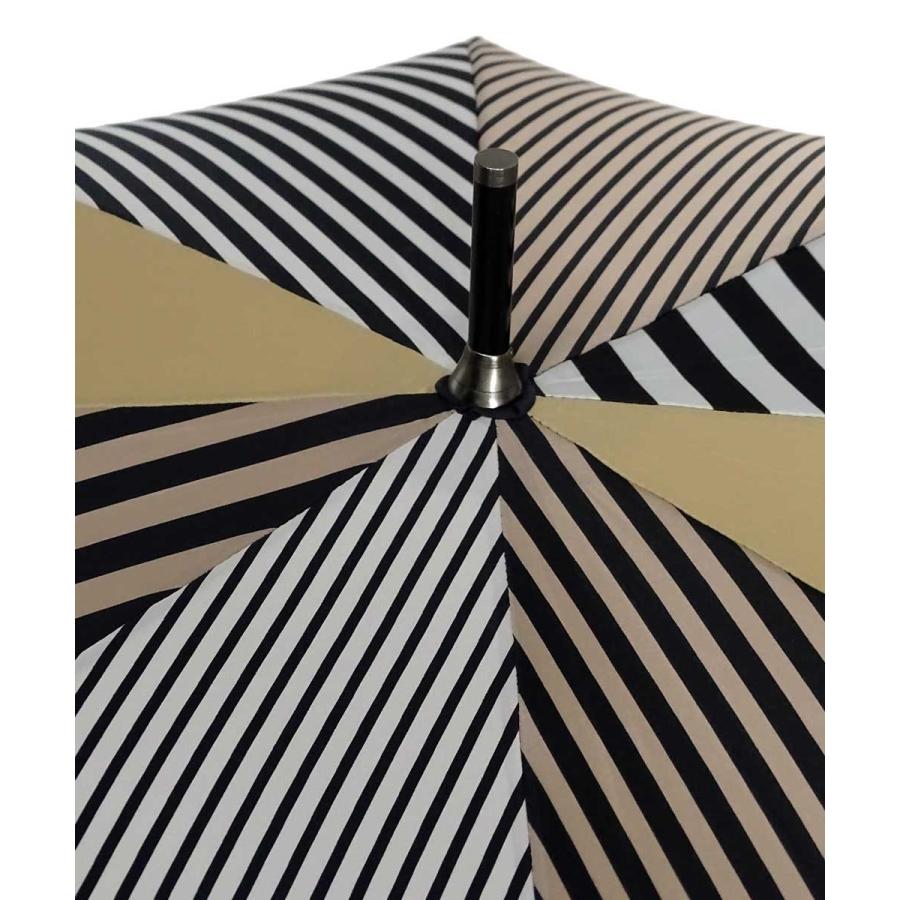 傘 Ring Coco 65cm メンズ おしゃれ プラスリング 長傘 男性用 T531 ストライプ ブラック グレー Back 通販 Yahoo ショッピング