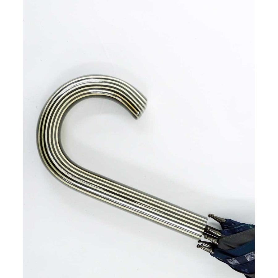 傘 +RING coco 65cm メンズ おしゃれ プラスリング 長傘 男性用 T524 ネイビー グレー |  | 05