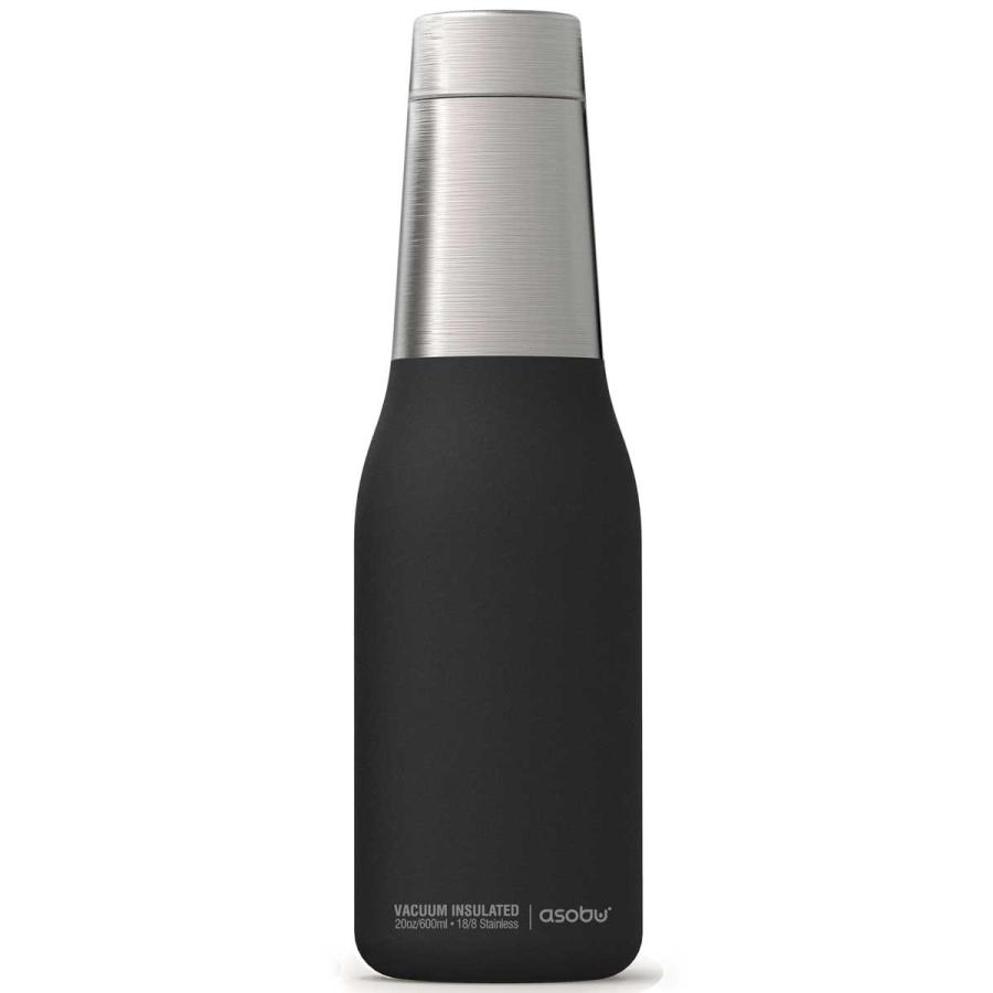 水筒 asobu ファッションボトル OASIS 600ml ステンレスボトル 直飲み 保温保冷 真空断熱 おしゃれ アソブ アソブボトル オアシス ブラック | 