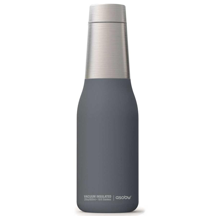水筒 asobu ファッションボトル OASIS 600ml ステンレスボトル 直飲み 保温保冷 真空断熱 おしゃれ アソブ アソブボトル オアシス グレー | 