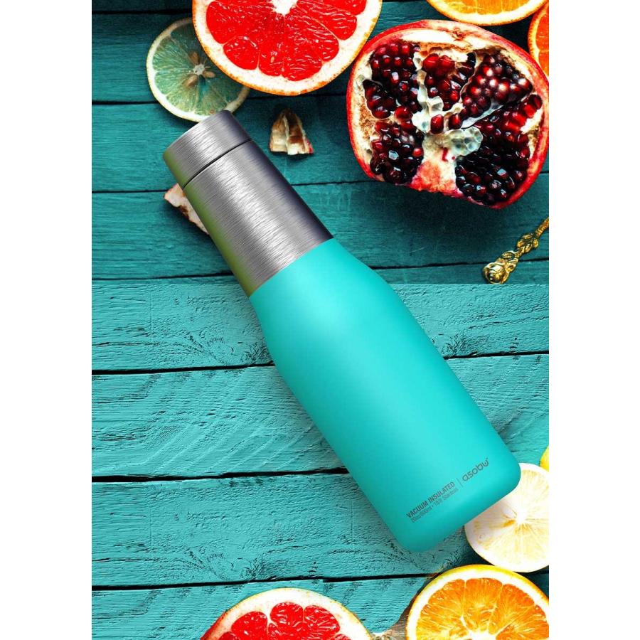 水筒 asobu ファッションボトル OASIS 600ml ステンレスボトル 直飲み 保温保冷 真空断熱 おしゃれ アソブ アソブボトル オアシス ターコイズ |  | 02