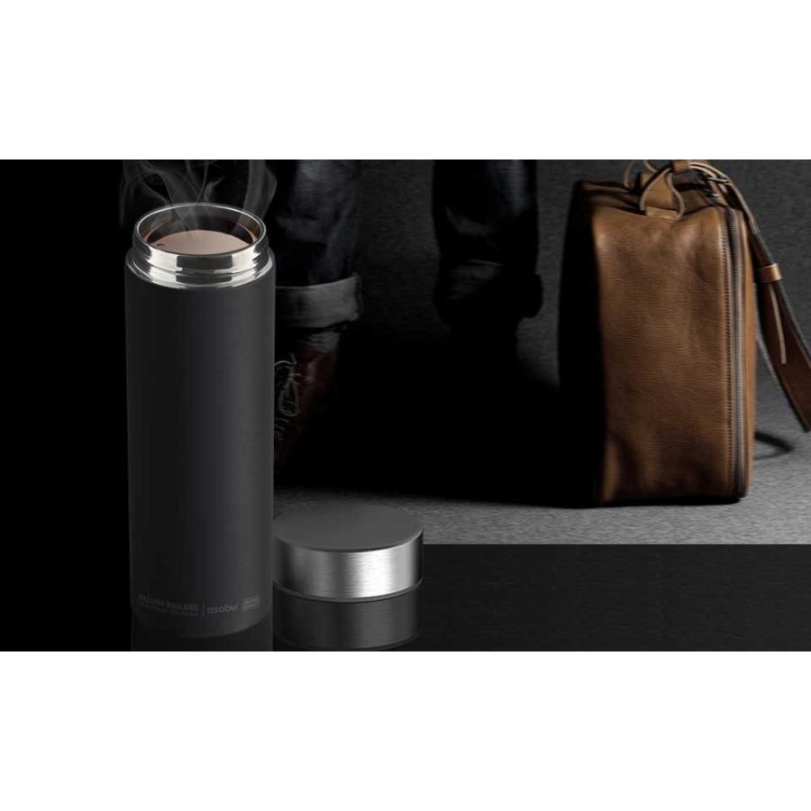 水筒 asobu ファッションボトル LE BATON 500ml ステンレスボトル 直飲み 保温保冷 真空断熱 おしゃれ アソブ トラベルボトル ル・バトン ブラック シルバー |  | 01