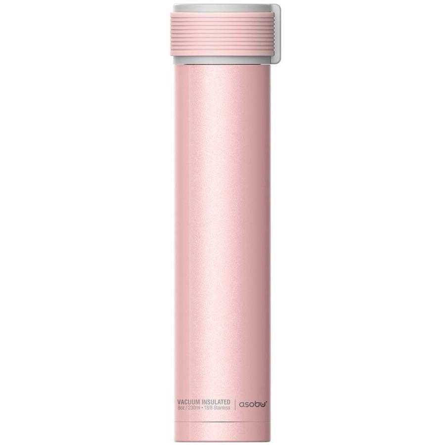水筒 asobu ファッションボトル SKINNY MINI 230ml ステンレスボトル 直飲み 保温保冷 真空断熱 おしゃれ アソブ ウォーターボトル スキニーミニ ピンク | 