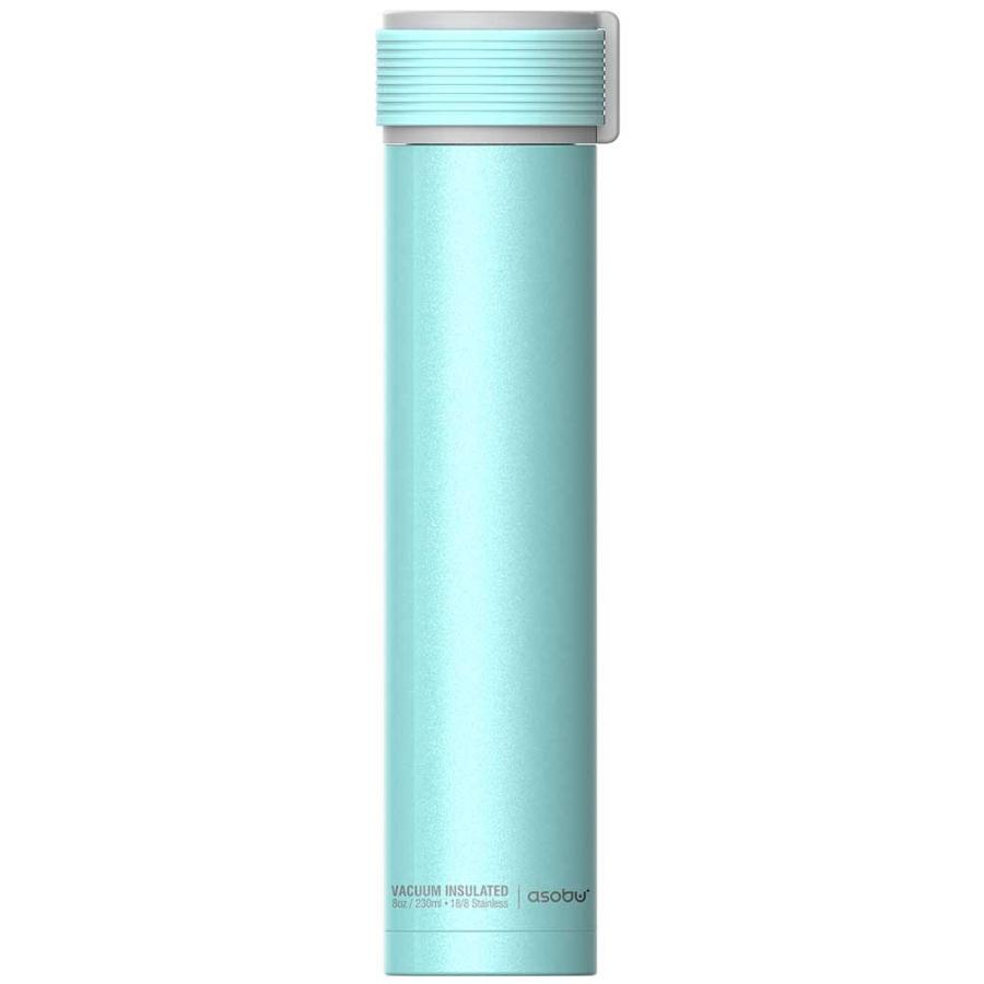 水筒 asobu ファッションボトル SKINNY MINI 230ml ステンレスボトル 直飲み 保温保冷 真空断熱 おしゃれ アソブ ウォーターボトル スキニーミニ ブルー | 
