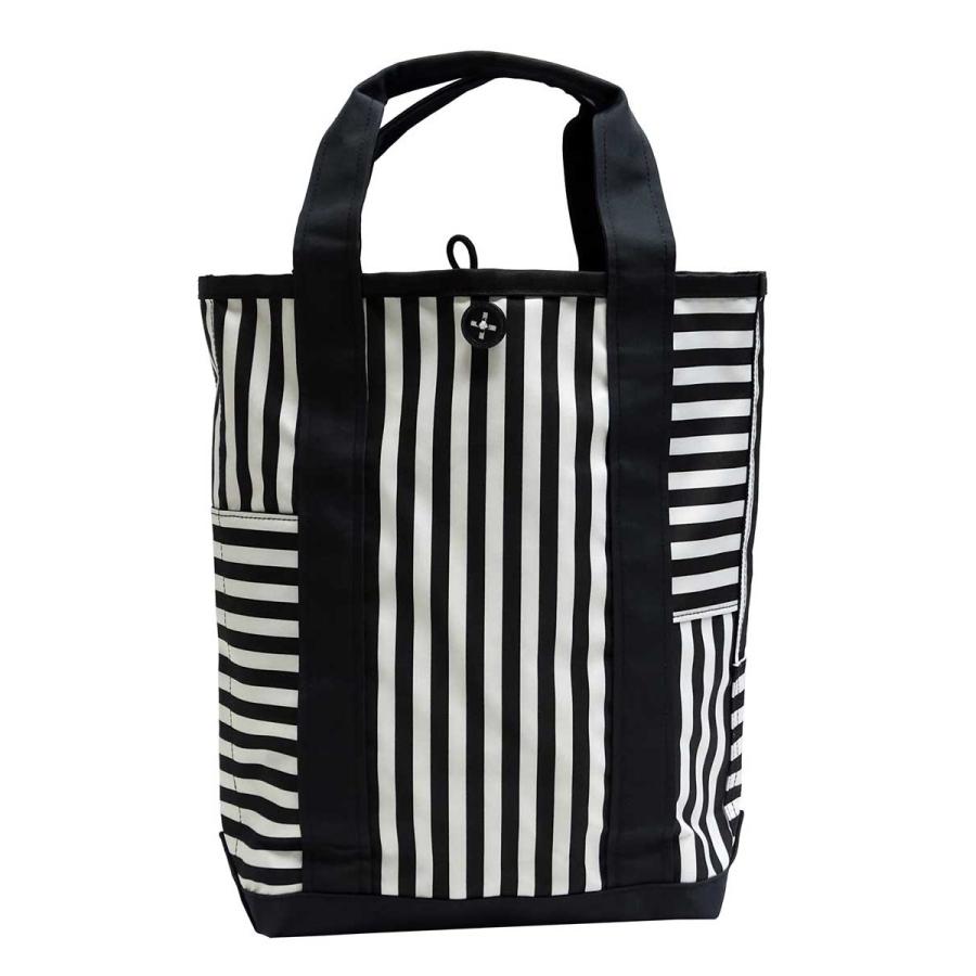 トートバッグ +RING 撥水トートバッグ TALLサイズ レディーストート メンズ 男女兼用 おしゃれ プラスリング 縦長トート Sr.160 ストライプ |  | 01