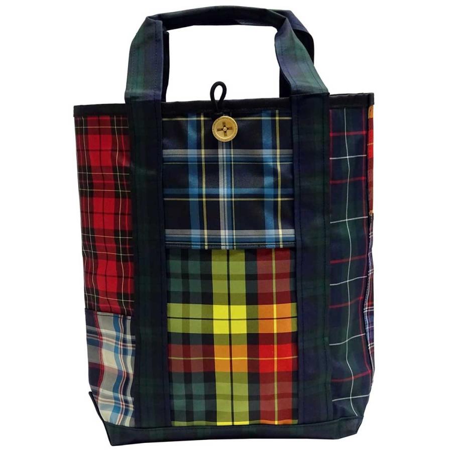 トートバッグ +RING 撥水トートバッグ TALLサイズ レディーストート メンズ 男女兼用 おしゃれ プラスリング 縦長トート Sr.176 チェック | 