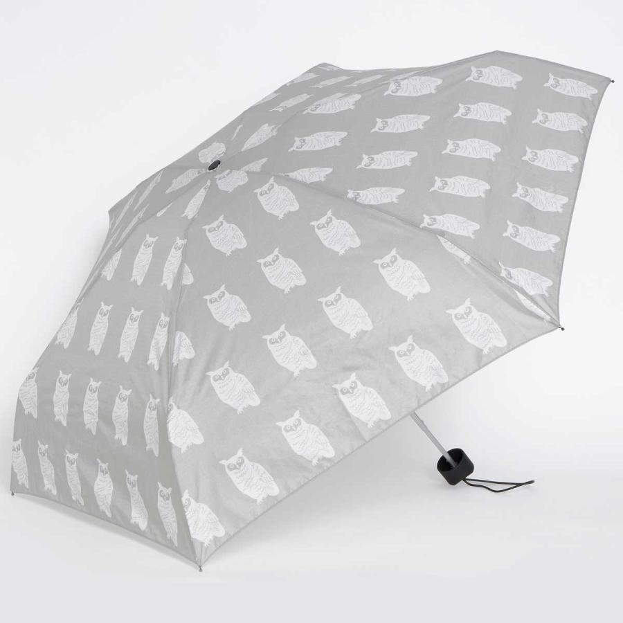折りたたみ傘 BAGGU UMBRELLA レディース かさ 軽量コンパクト！ おしゃれ！ バグゥ 正規品 折傘 女性用 フクロウ | BAGGU