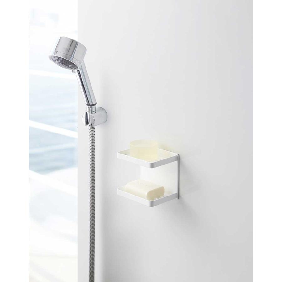 ソープディッシュ 山崎実業 TOWER マグネットバスルーム ソープトレー2段 浴室収納 おしゃれ YAMAZAKI タワー ホワイト |  | 01