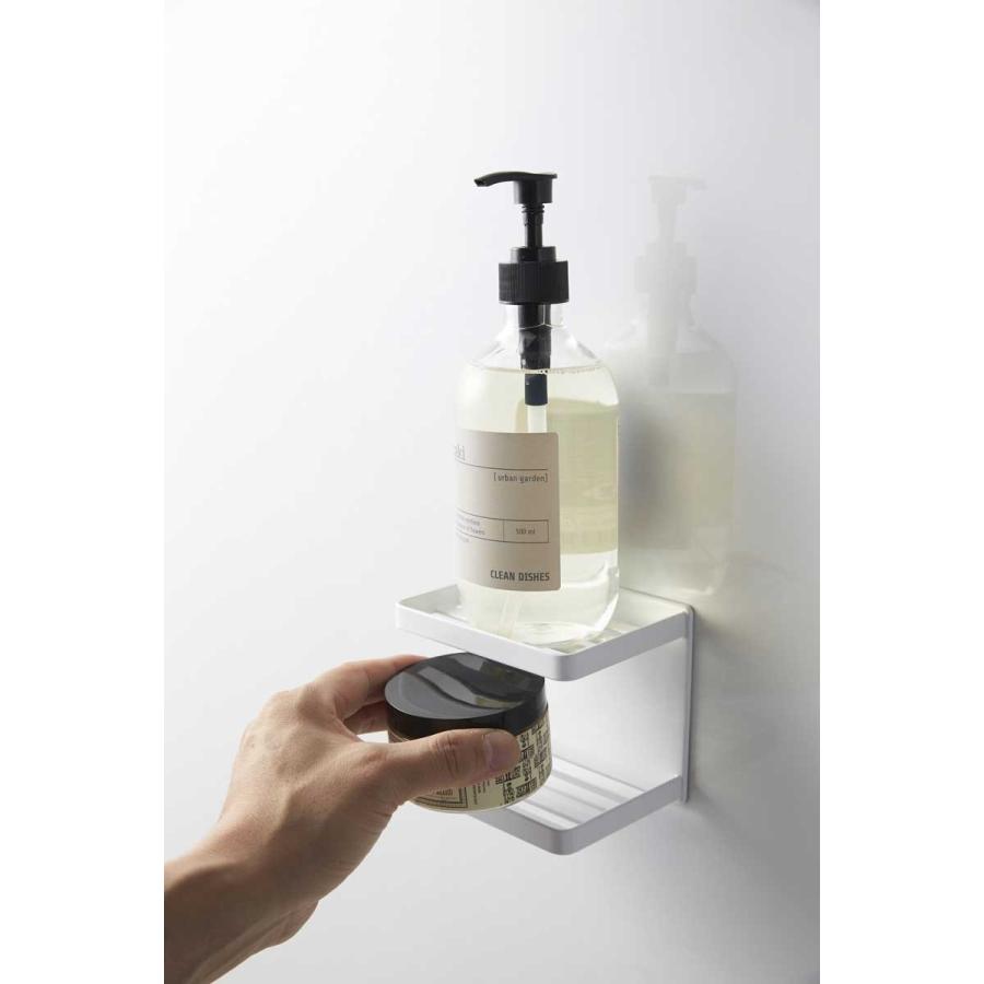 ソープディッシュ 山崎実業 TOWER マグネットバスルーム ソープトレー2段 浴室収納 おしゃれ YAMAZAKI タワー ホワイト |  | 03