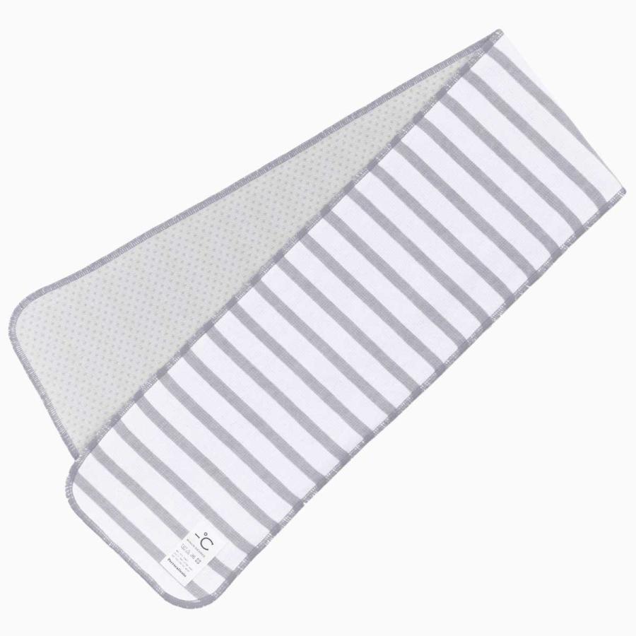 冷感タオル -℃ MINUS DEGREE SOFT SPORTS フェイスタオル おしゃれなボーダー柄！ マイナスディグリー ソフトスポーツ グレー | 