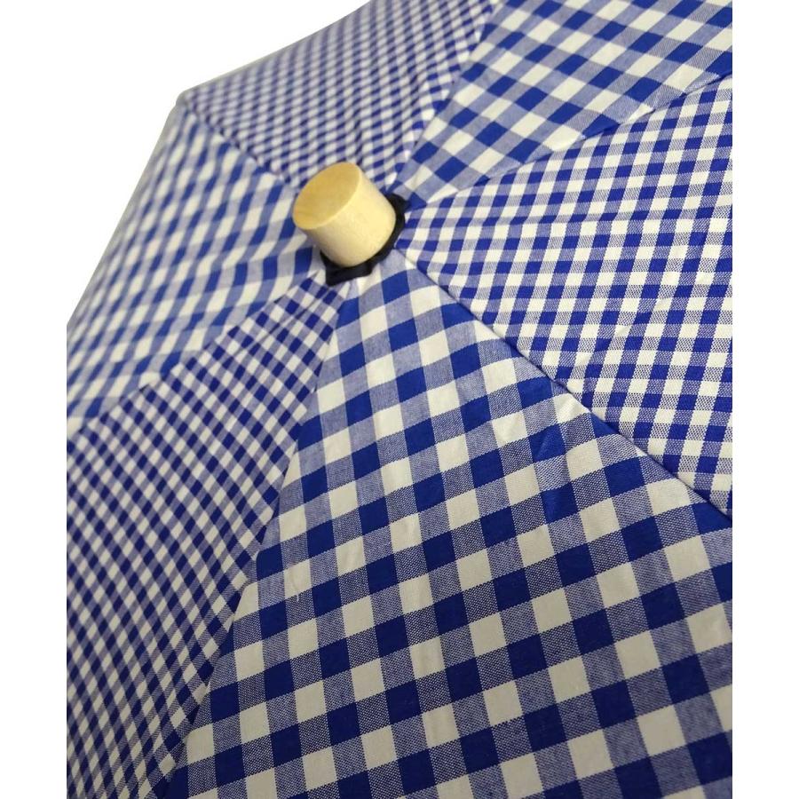 晴雨兼用傘 +RING coco 50cm 折りたたみ傘 レディース 折り畳み傘 日傘 雨傘 おしゃれ プラスリング 折傘 女性用 T668 ギンガムブルー |  | 02