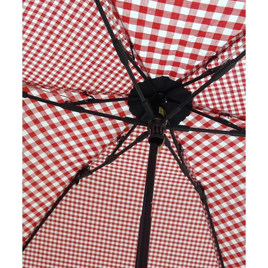 晴雨兼用傘 +RING coco 50cm 折りたたみ傘 レディース 折り畳み傘 日傘 雨傘 おしゃれ プラスリング 折傘 女性用 T670 ギンガムレッド |  | 03