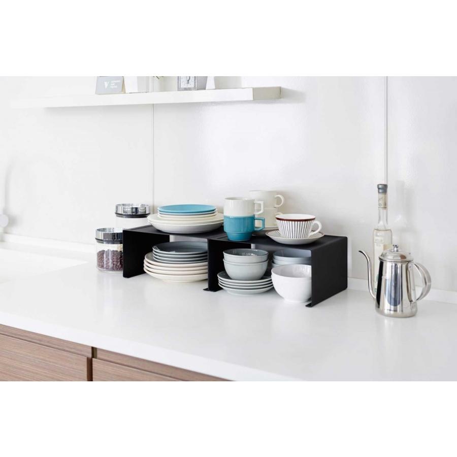 キッチン収納 山崎実業 Tower コの字ラック キッチン雑貨 おしゃれに収納力をアップ タワー Lサイズ ブラック Back 通販 Yahoo ショッピング
