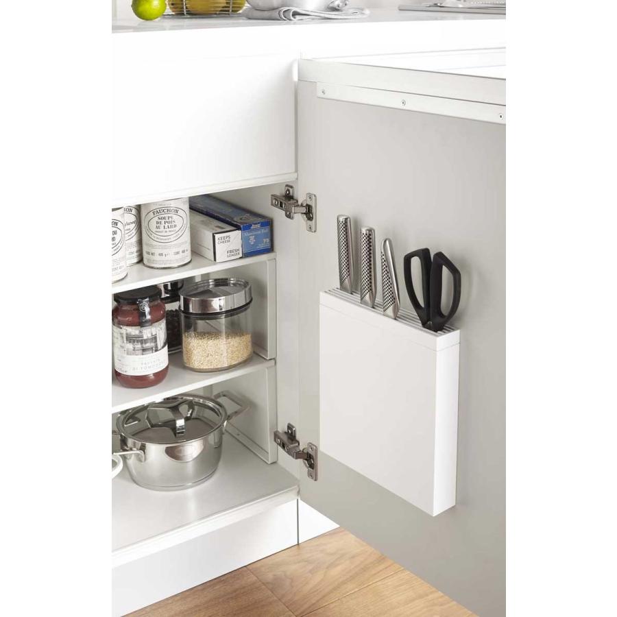 包丁スタンド 山崎実業 TOWER 包丁＆キッチンばさみ差し シンプルでおしゃれ！ YAMAZAKI タワー ホワイト |  | 01