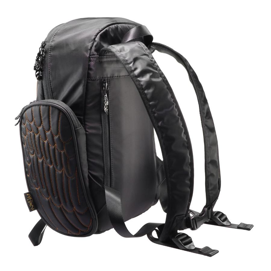 リュック MORN CREATIONS メンフクロウ バックパック Mサイズ 動物バッグ 取り出しやすい背面ポケット付き！ モーンクリエイションズ フクロウ M ブラック |  | 03