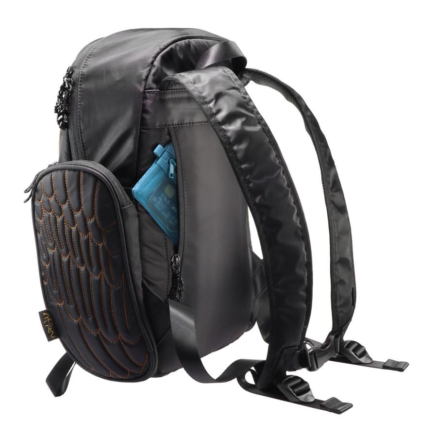 フクロウデザイン リュック 黒 MORN CREATIONS フクロウ リュック MORN CREATIONS モーンクリエイションズ