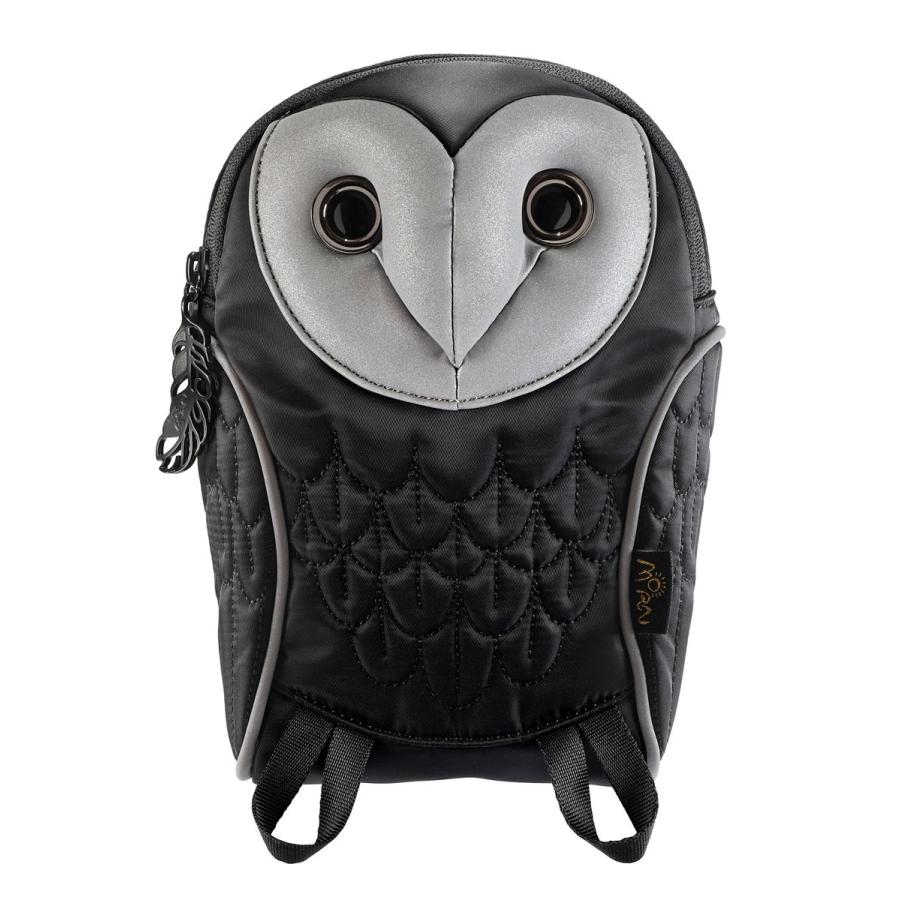 ポーチ MORN CREATIONS メンフクロウポーチ グロー 反射板付き うれしい撥水加工！ モーンクリエイションズ フクロウ ブラック |  | 01