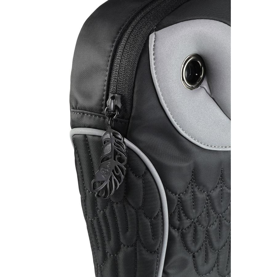 ポーチ MORN CREATIONS メンフクロウポーチ グロー 反射板付き うれしい撥水加工！ モーンクリエイションズ フクロウ ブラック |  | 05