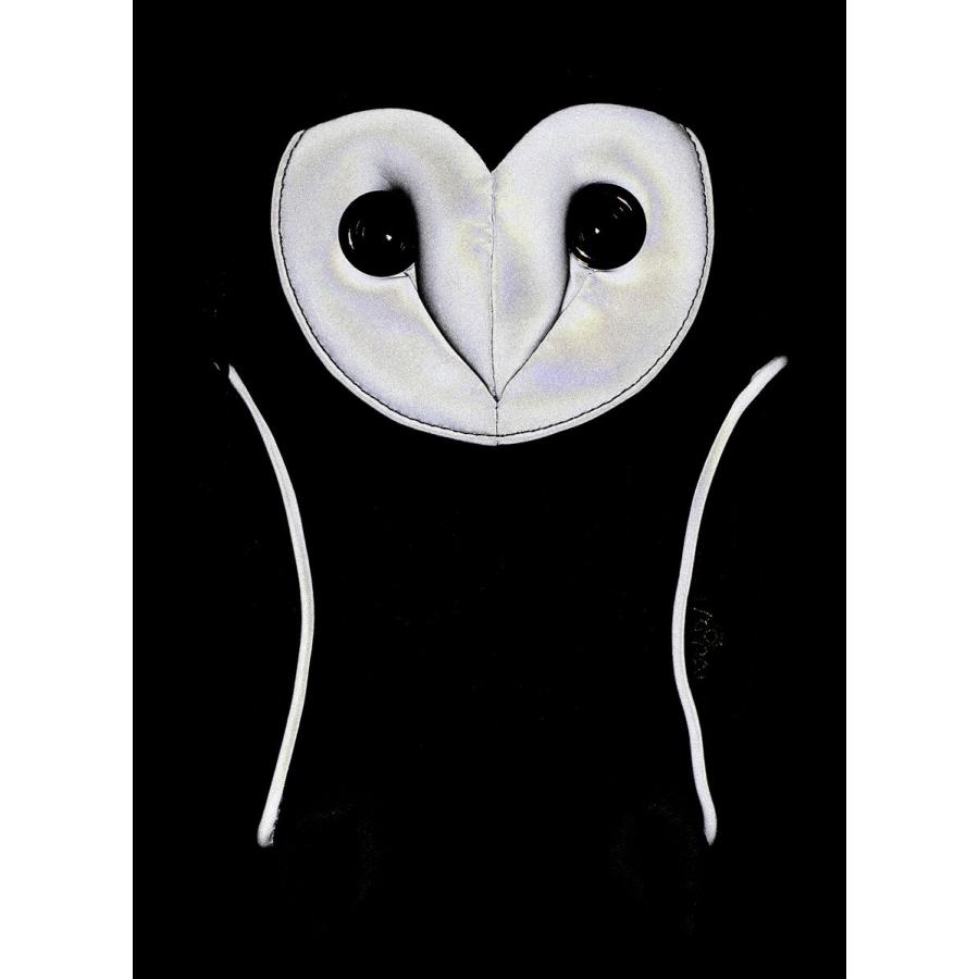ポーチ Morn Creations メンフクロウポーチ グロー 反射板付き うれしい撥水加工 モーンクリエイションズ フクロウ ブラック Back 通販 Yahoo ショッピング