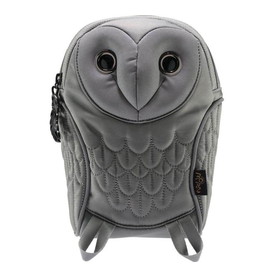 ポーチ Morn Creations メンフクロウポーチ グロー 反射板付き うれしい撥水加工 モーンクリエイションズ フクロウ グレー Back 通販 Yahoo ショッピング