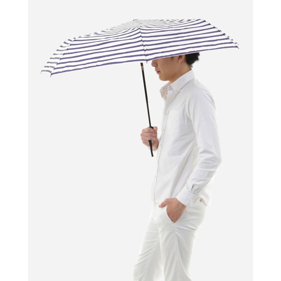 折りたたみ傘 BAGGU UMBRELLA AUTO レディース メンズ 男女兼用 自動開閉式 おすすめ！ バグゥ 正規品 アンブレラオート ホワイトネイビー | BAGGU | 02
